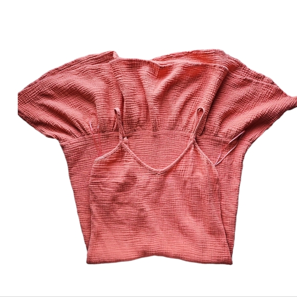 VELVET HEART ADELE SPAGHETTI STRAP GAUZY TIERED CAMI MIDI DRESS- Coral Size M - Picture 4 of 9